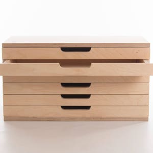 Art Box 6 / 9 Drawers Birch Plywood Craft Tool /Painting / Drawing Equipment Storage / Organizer Customise Design Materials image 1