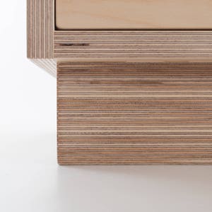 Malmo Short Chest of Drawers 3 // Compensato di betulla Legno massello dappertutto Guide Soft Close Personalizza design materiali immagine 9