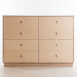 Malmo Double Chest of Drawers #8 - Birch Plywood - Solid Wood Throughout - Soft Close Runners - Customise Design + Materials