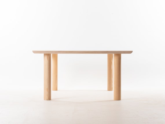 Kyoto Coffee Table Floor Dining Work Solid Ash Dowel Legs Birch Plywood Customise Design Materials Etsy UK