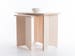 Pair of Nesting Origami Side Tables - Baltic Birch Plywood - Customise Design + Materials 