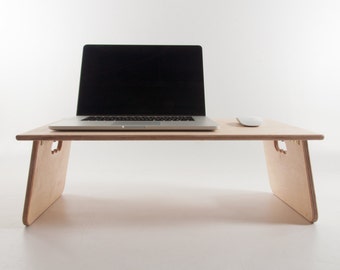 Fold Away Lap Desk / Laptop Stand - Tablet Reading Writing Drafting - Bed / Sofa / Couch Workspace - Customise Design + Materials