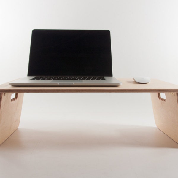 Zusammenklappbarer Schreibtisch-/Laptopständer - Tablet-Lesen Schreiben Ausarbeiten - Bett / Sofa / Coucharbeitsbereich - Anpassen Design + Materialien