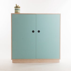 Osaka Forbo Cabinet #2 Wardrobe // Storage Cupboard - Birch Plywood / Lino Laminated Doors - Customise Design + Materials