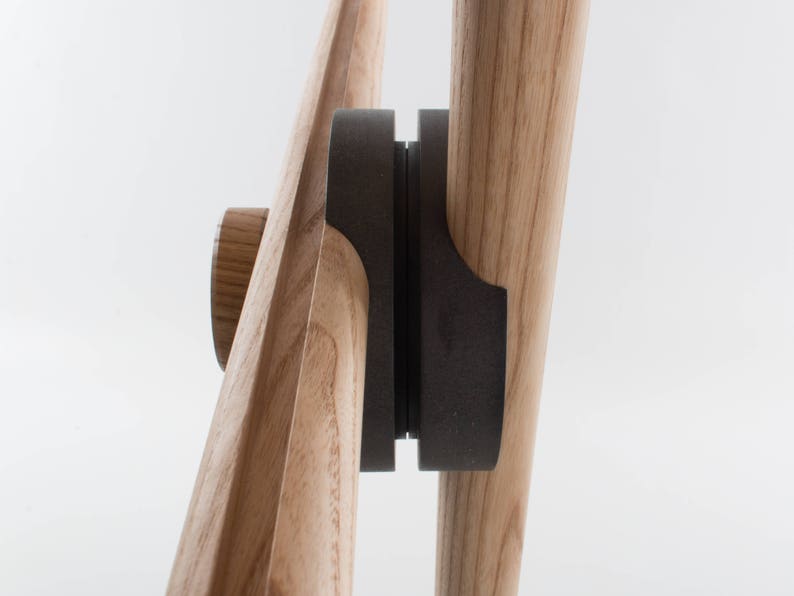 Crux Floor Lamp // Pendant Light Stand Ash / Valchromat Handmade Adjustable Wooden Reading Lamp Customise Design Materials image 7