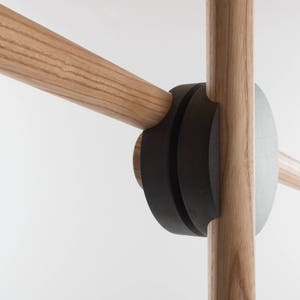 Crux Floor Lamp // Pendant Light Stand Ash / Valchromat Handmade Adjustable Wooden Reading Lamp Customise Design Materials image 8
