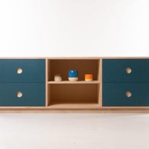 Fuji Sideboard / Console Cabinet / TV Unit / Storage Cupboard - Ash Feet / Plinth / Wheels - Birch Plywood - Customise Design + Materials
