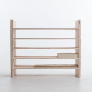 Stack A4 Paper Rack // Shelves Desktop Organizer Baltic - Birch Plywood - Customise Design + Materials