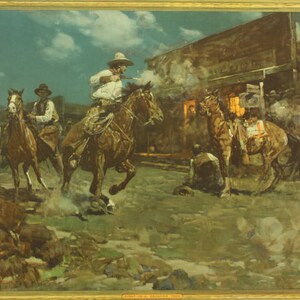 Frank Tenny Johnson  Original Vintage Western Print, 1930s