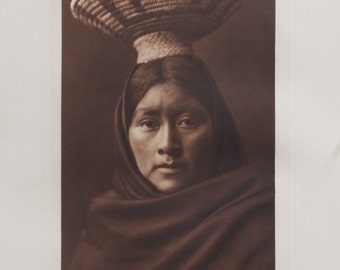 Luzi Girl  Papago The North American Indian, Edward S. Curtis, Photogravure, 1907