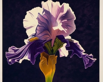 Purple Iris by Ed Mell