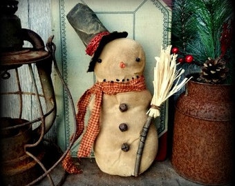 primitive handcrafted folk art snowman shelf sitter cupboard tuck winter christmas christmas decoration farmhouse decor made to order - Primitive Christmas Decor primitive handcrafted folk art snowman shelf sitter cupboard tuck winter christmas christmas decoration farmhouse decor made to order - Primitive Christmas Decor