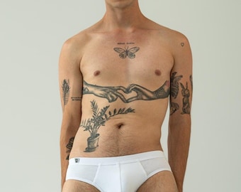 Men's Low Rise Briefs: Comfortable, Minimalist - Soft Cotton