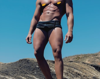 Mens luxury boxers, personalized swimwear gift, classic retro underwear for boyfriend