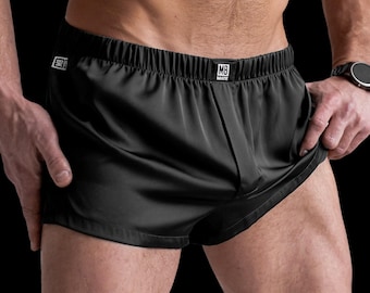 Silk boxers for men, personalized luxury underwear, custom gift for him, boyfriend anniversary boxers