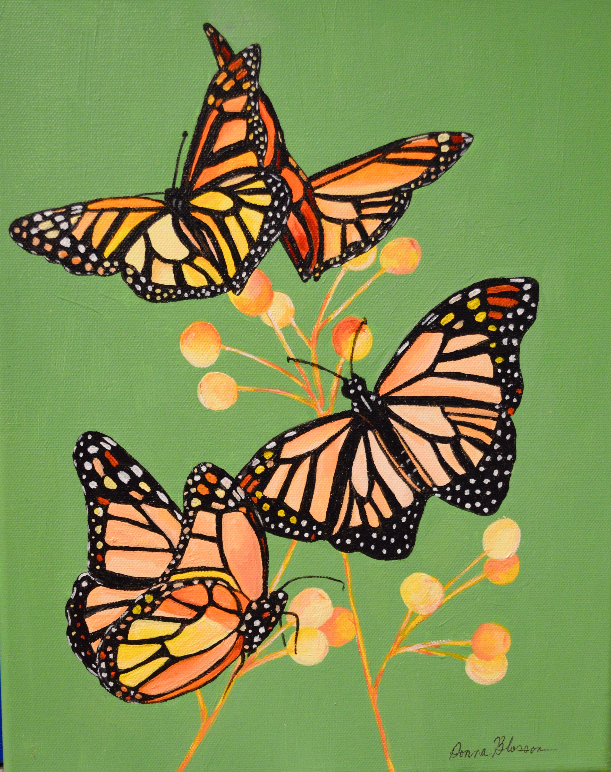 Butterfly sale acrylic painting