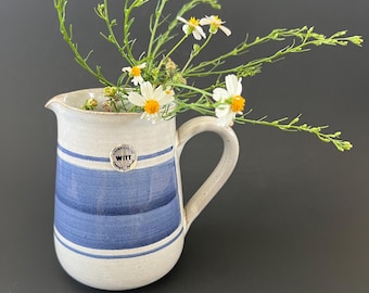 Vintage Keramik Verkstad Stoneware Creamer – Helmut Witt Signed Dutch Earthenware Vase Holland Pottery