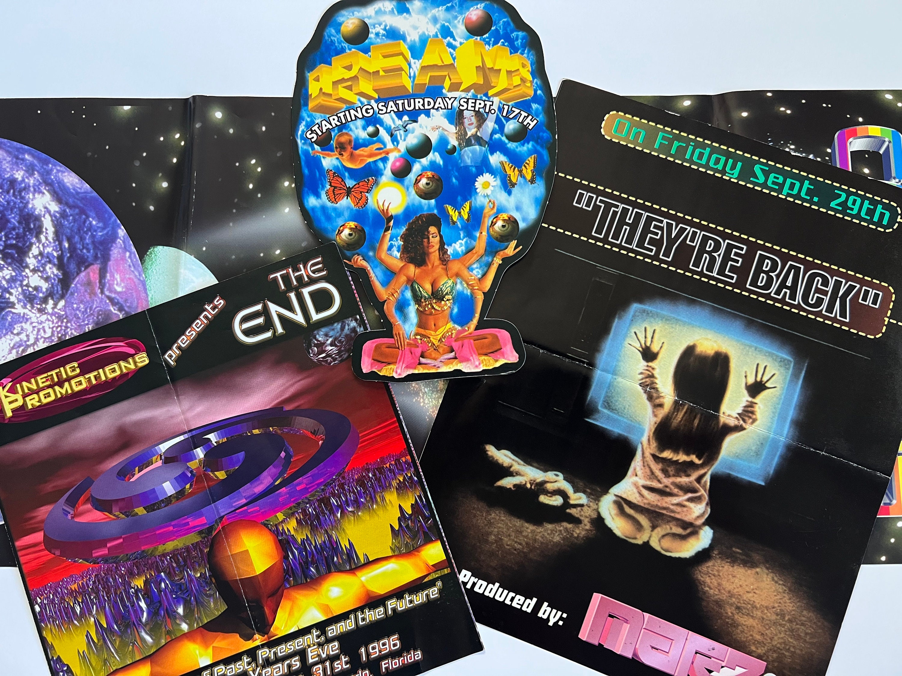 90s Rave Flyers Memorabilia 