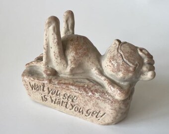Vintage Frog Figurine – 1980s Gibson Greetings Home Decor