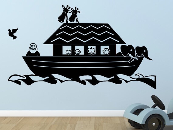 Noah S Ark Wall Decal Noah S Ark Vinyl Decal Etsy