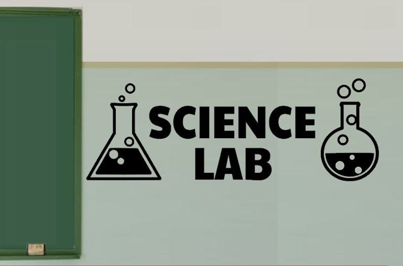 Science Classroom Decal Science Lab Vinyl Wall Decals Teacher Decorations School Sticker Decals Electron Chemistry Class Sticker