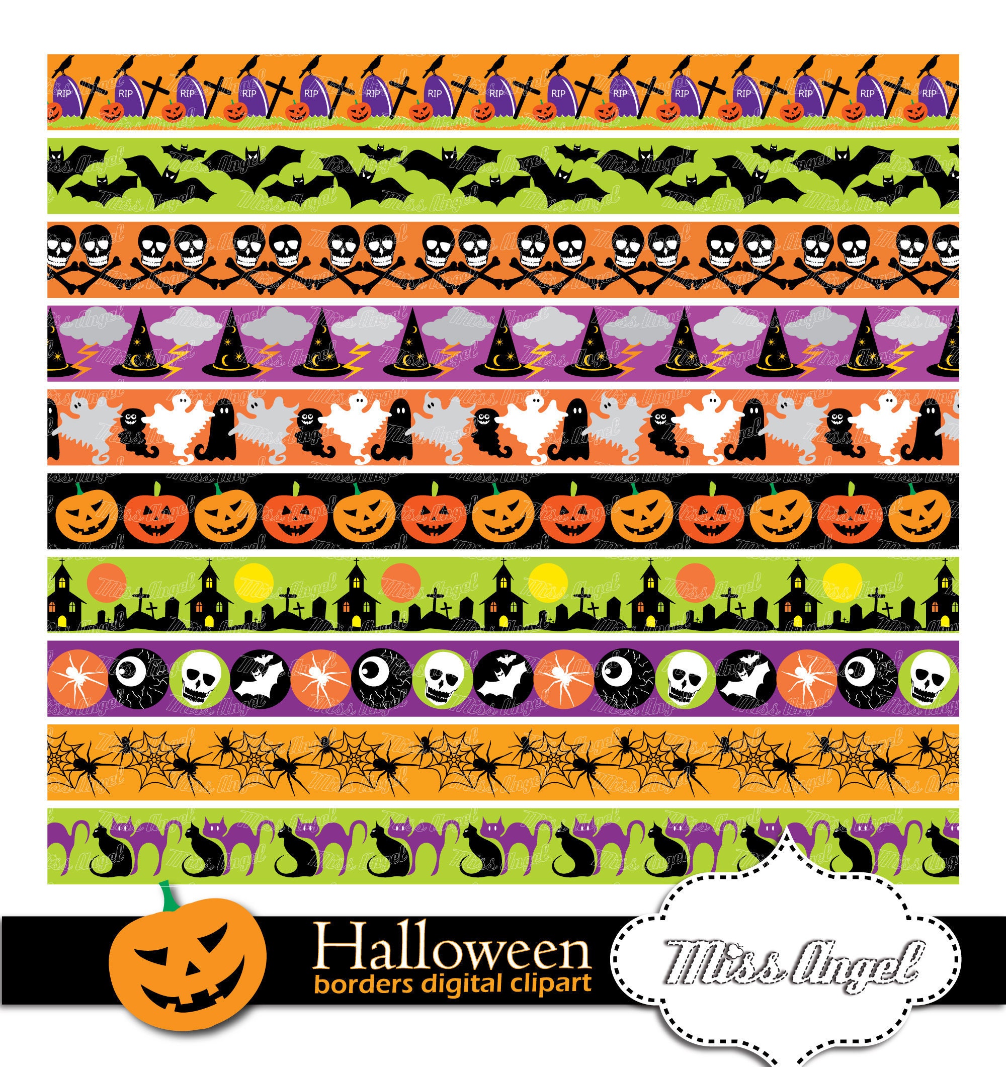 Halloween Borders Clip Art Halloween Borders Clip Art