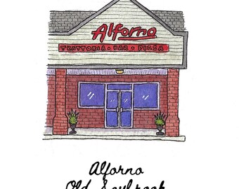 Alforno, Old Saybrook - 8x10" Watercolor Art Print by Bryan Etch