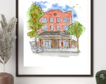 Modern Apizza Watercolor Art Print by Bryan Etch