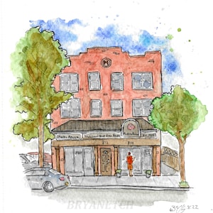 Modern Apizza Watercolor Art Print by Bryan Etch