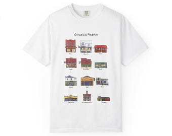 T-shirt Connecticut Pizzeria Storefronts