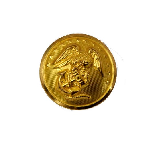 gold ega for dress blues Beautiful Solid Gold Marine Corps cufflinks