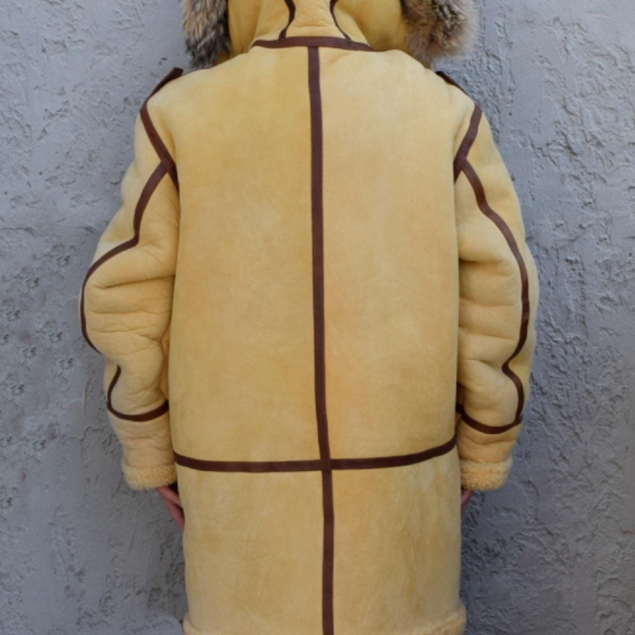 Near New Vintage Willis and Geiger Military Style B7 Shearling