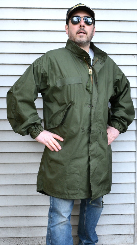 Mint Vintage US Army GI M65 Fishtail Parka Shell, Size Small New