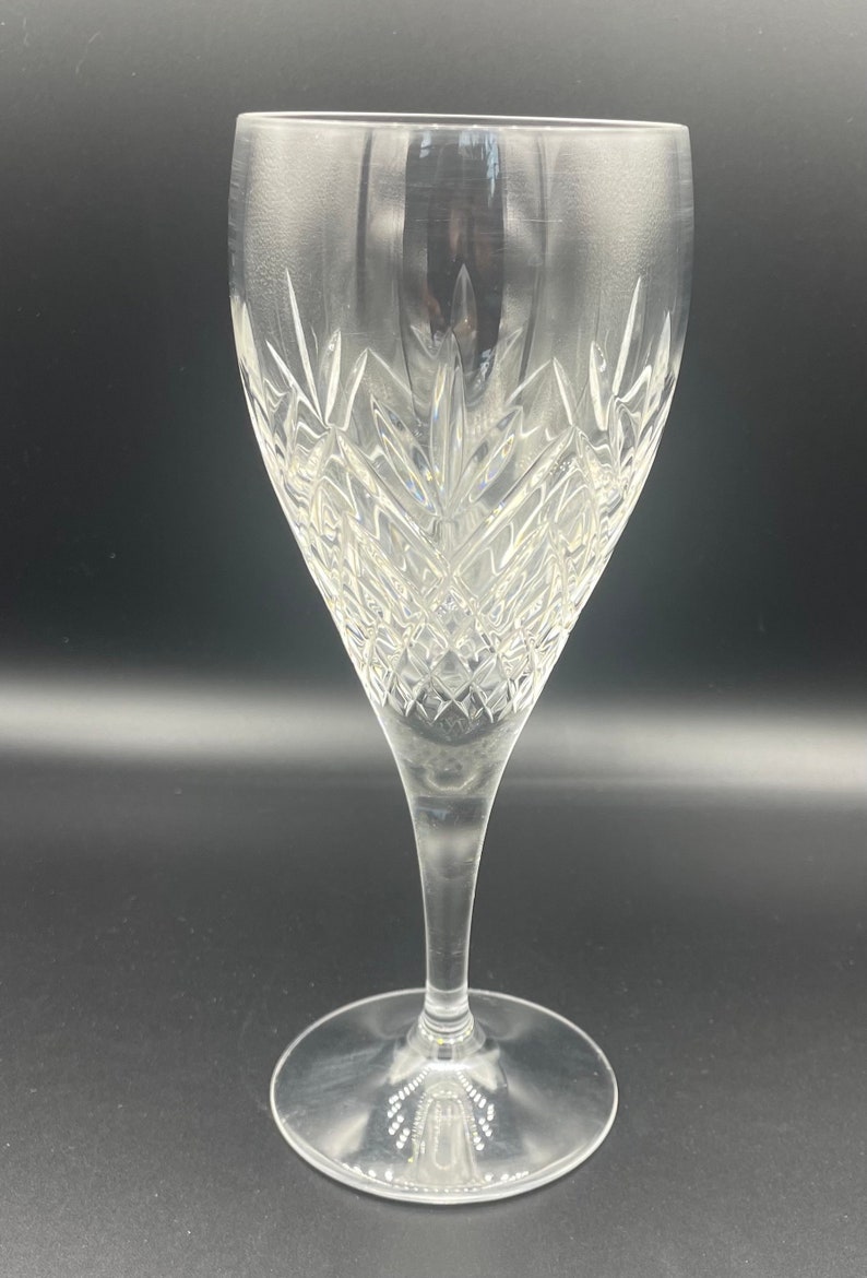 Atlantis Crystal Meridian Pattern Set of 2 Wine Glasses - Etsy