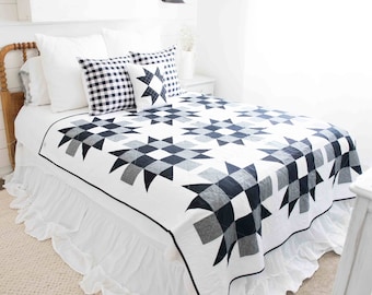 Bauernhaus Neun Aufnäher Stern Quilt