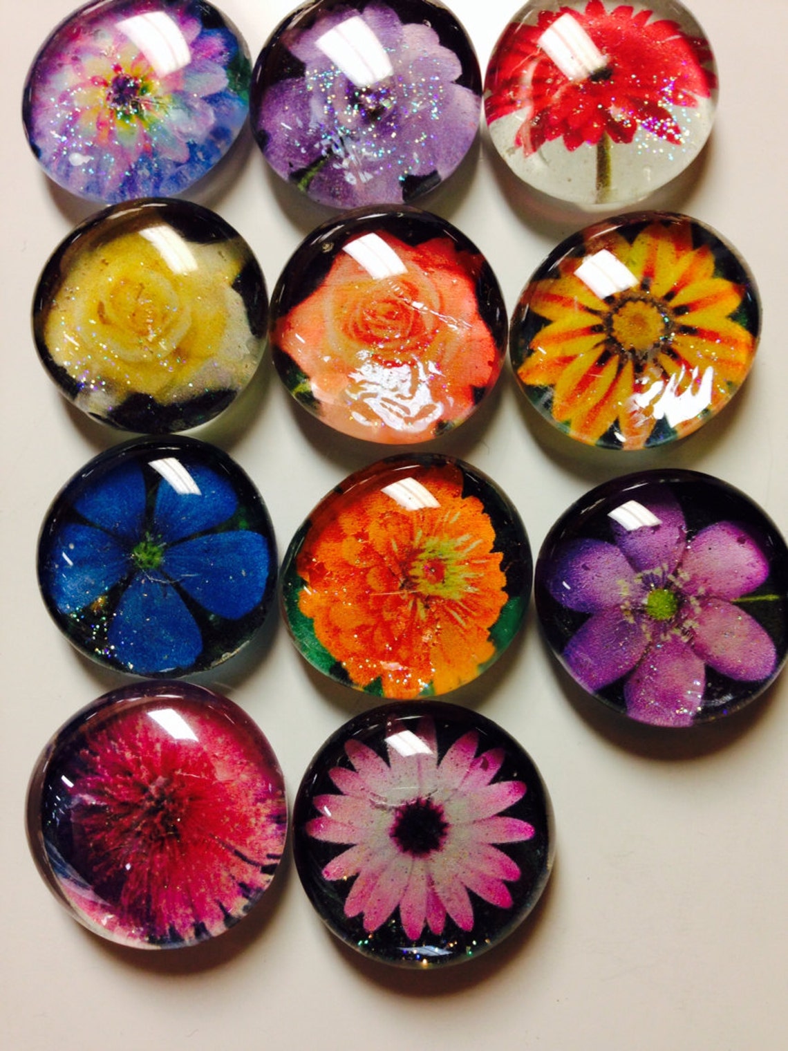 Flower glass fridge Floral glass in various Etsy