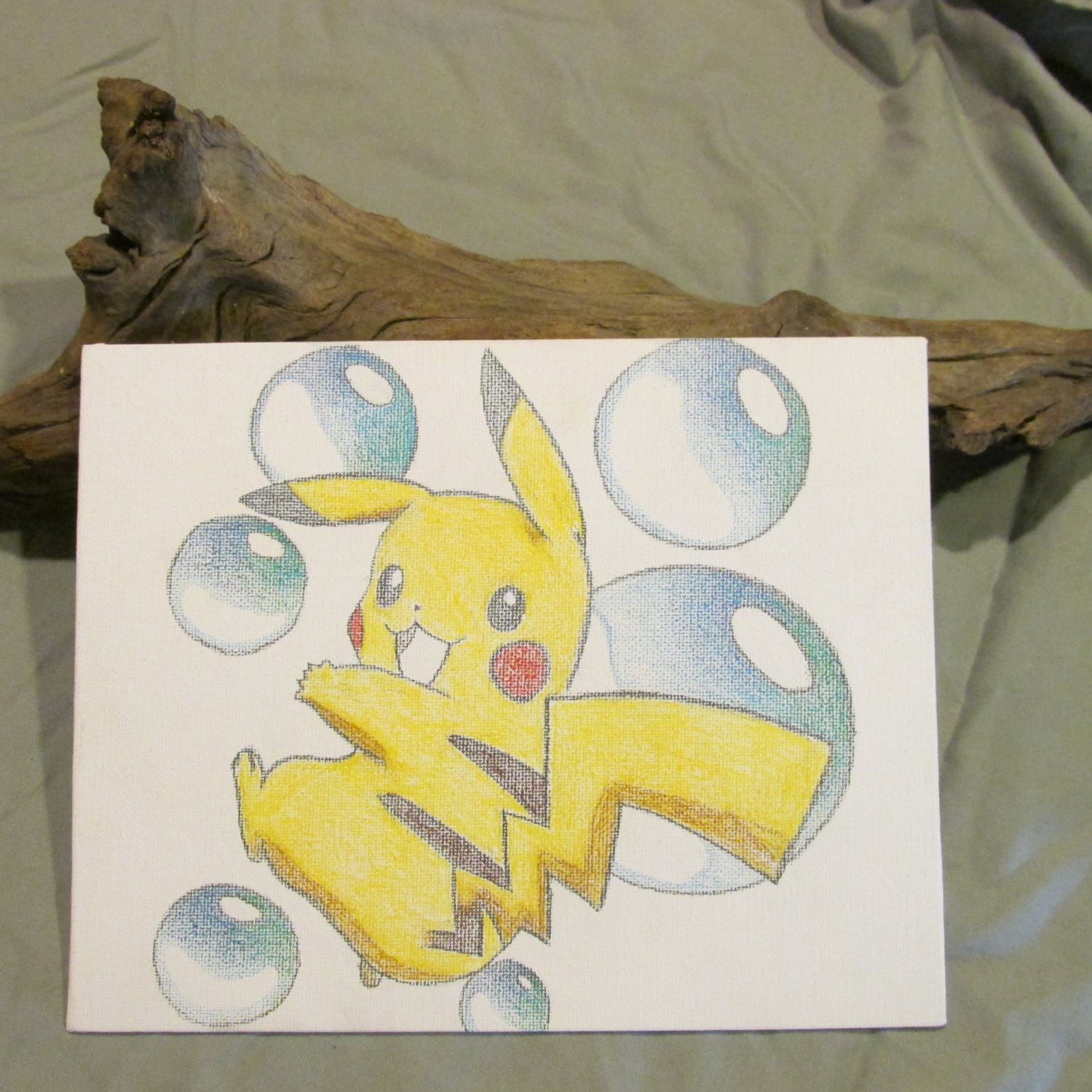 Color Pikachu dibujo a lápiz sobre lienzo 8 x 10 - Etsy México Color Pikachu dibujo a lápiz sobre lienzo 8 x 10 - Etsy México