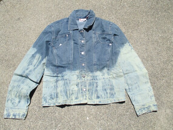 red denim jacket size 18