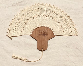 Woven fans / wedding hand fans personalized / bridesmaid gift unique / beach themed favors