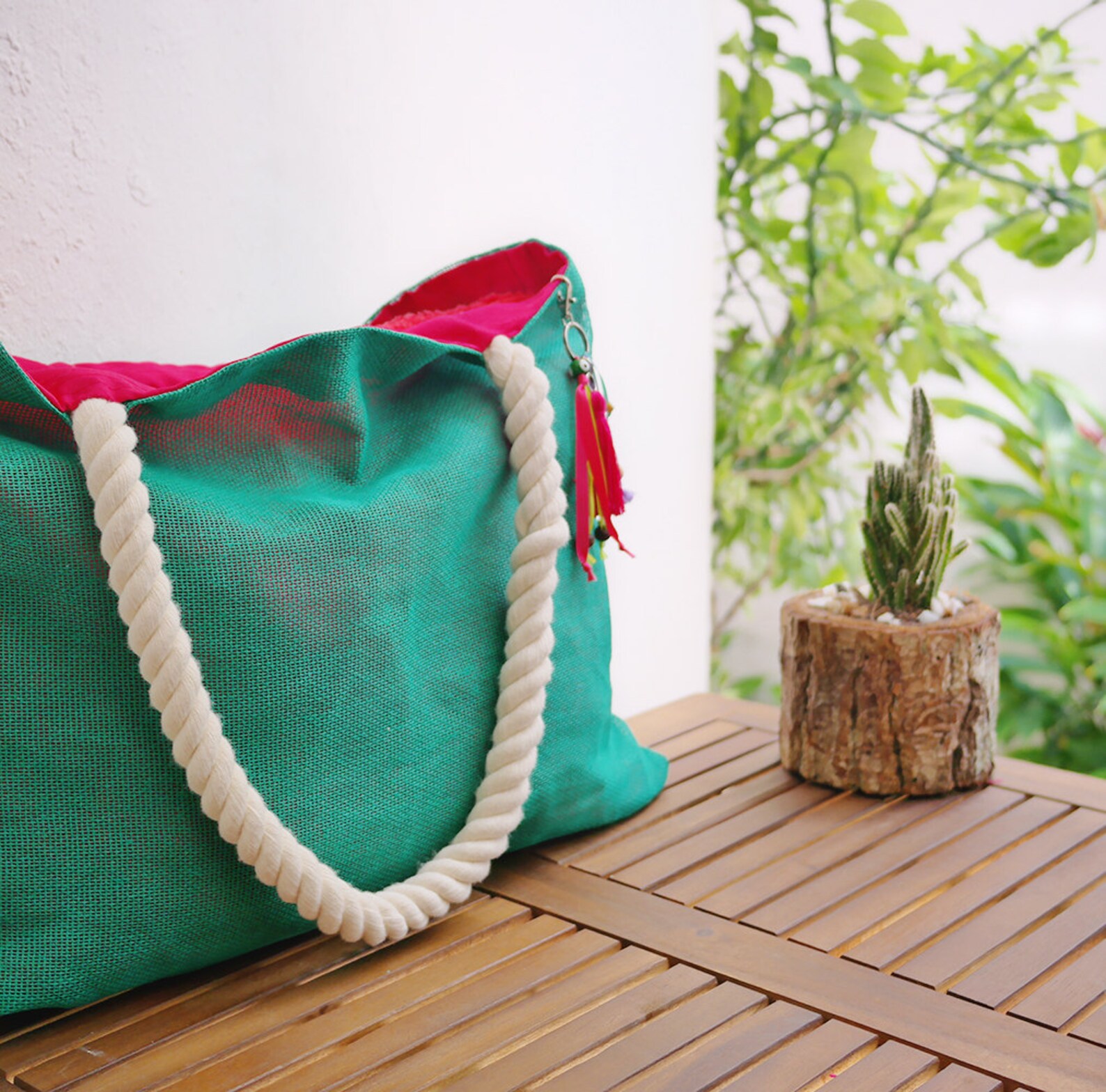 Custom Beach Totes / Jute Tote Bag / Playa Del Carmen Etsy