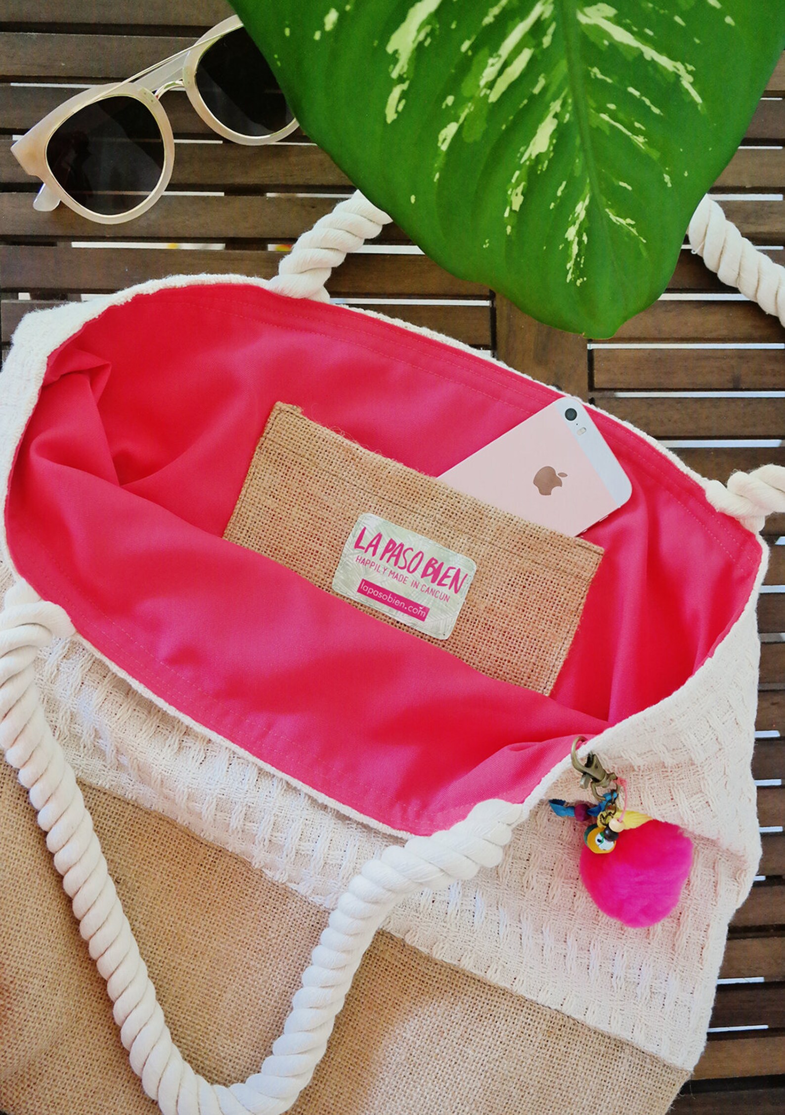 Woven Beach Bag / Personalized Bridesmaid Tote Bags / Boho Etsy