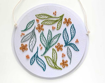 Falling Leaves Paper Embroidery Pattern: Easy Paper Embroidery for Craft Lovers