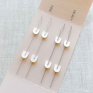 HEAVY Collapsible Eye Beading Needles, 2-1/2&quot;, Flexible Beadalon, Fine Flexible needle, Beading Needle