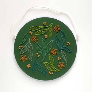 Falling Leaves Paper Embroidery Pattern: Easy Paper Embroidery for Craft Lovers image 5