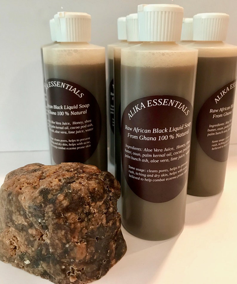 Raw African Black Liquid Soap 100 Natural Make it your own Etsy
