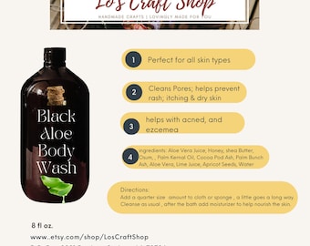 Black Aloe Body Wash NEW!