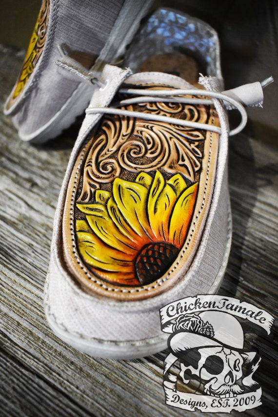 Customized Sunflower Shoes - Etsy