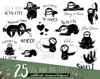 Download Sloth Svg Etsy