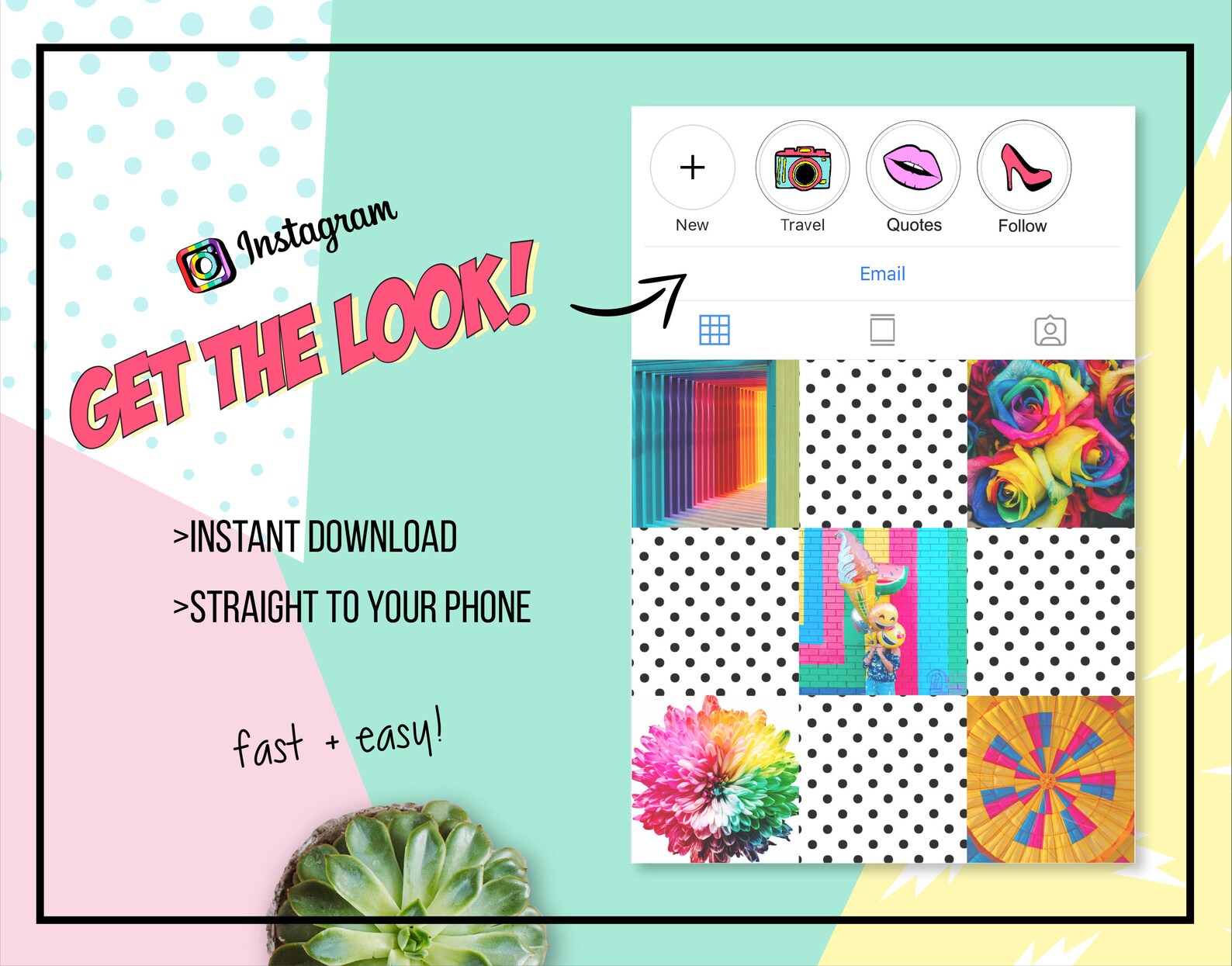 Instagram Story Highlight Icons Emoji Fashion Set of 5 Etsy