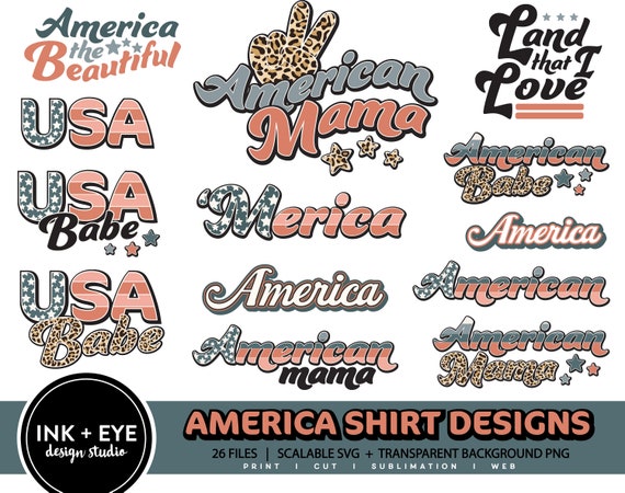 America Sublimation PNG, American Mama Leopard Print SVG, 4th of July Tshirt Designs, Womens Tshirt SVG Bundle